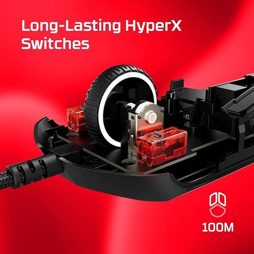 HyperX Pulsefire Haste 2 Wired Gaming Mouse 6 Buttons RGB for PC Xbox PS4 PS5 - Picture 6 of 6