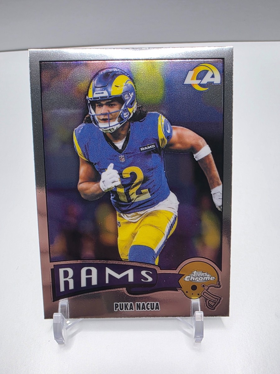 2025 Topps Chrome NFL Puka Nacua #1975-19 Silver Refractor Rams | eBay