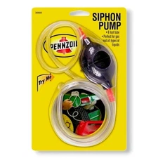 Pennzoil Siphon Pump 6' Tube - Liquid, Gas for Auto-Car-Truck-Home NEW