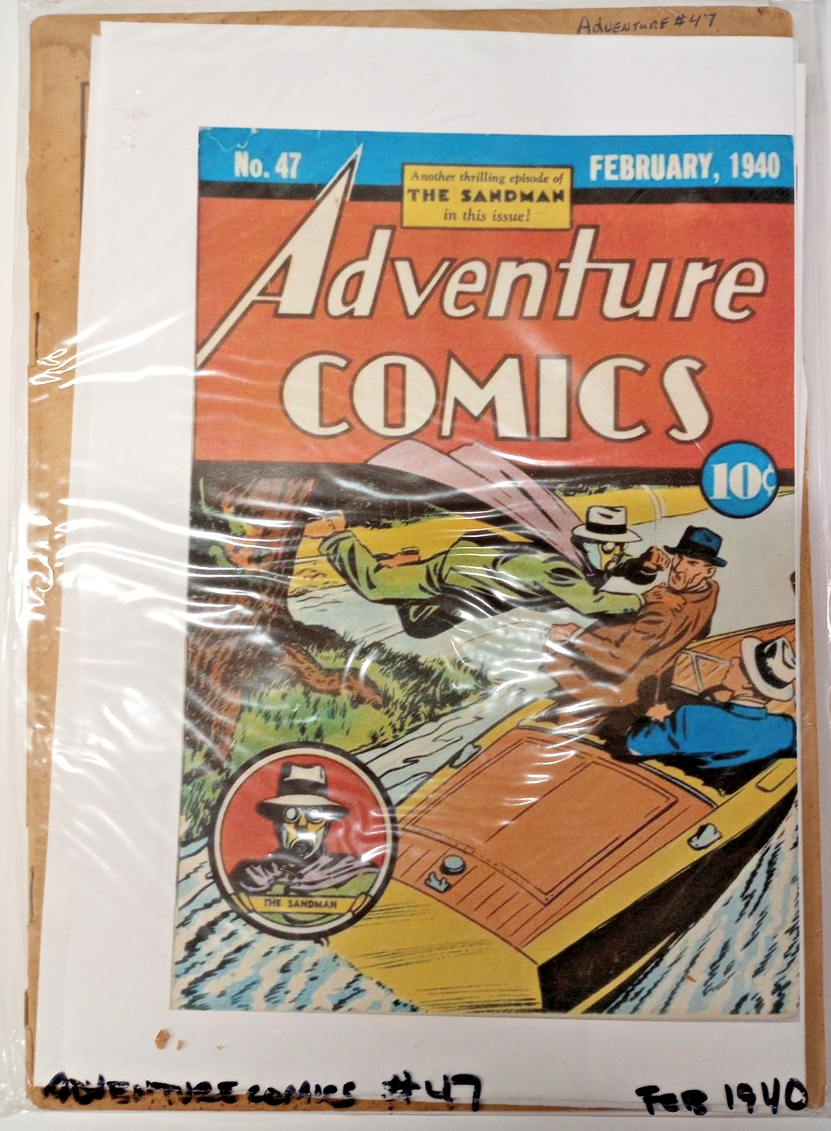 Adventure Comics #47 (DC, 1940) Sandman Appearance Bob Kane Coverless ...
