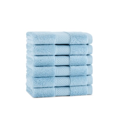 Egyptian Cotton Washcloths (6 Pack) - Color Options - 13x13 in., Soft, Absorbent