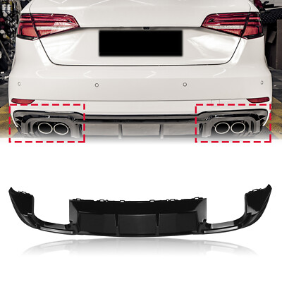 1Satz Heckstoßstange Heckspoiler Diffusor Lippe Für Audi A3 Hatchback 2017-2020