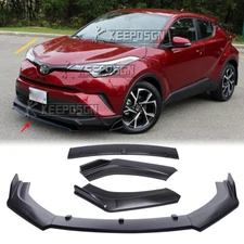 Matte Front Bumper Lip Spoiler Splitter 3PCS Body Kit For TOYOTA C-HR 2018-2022