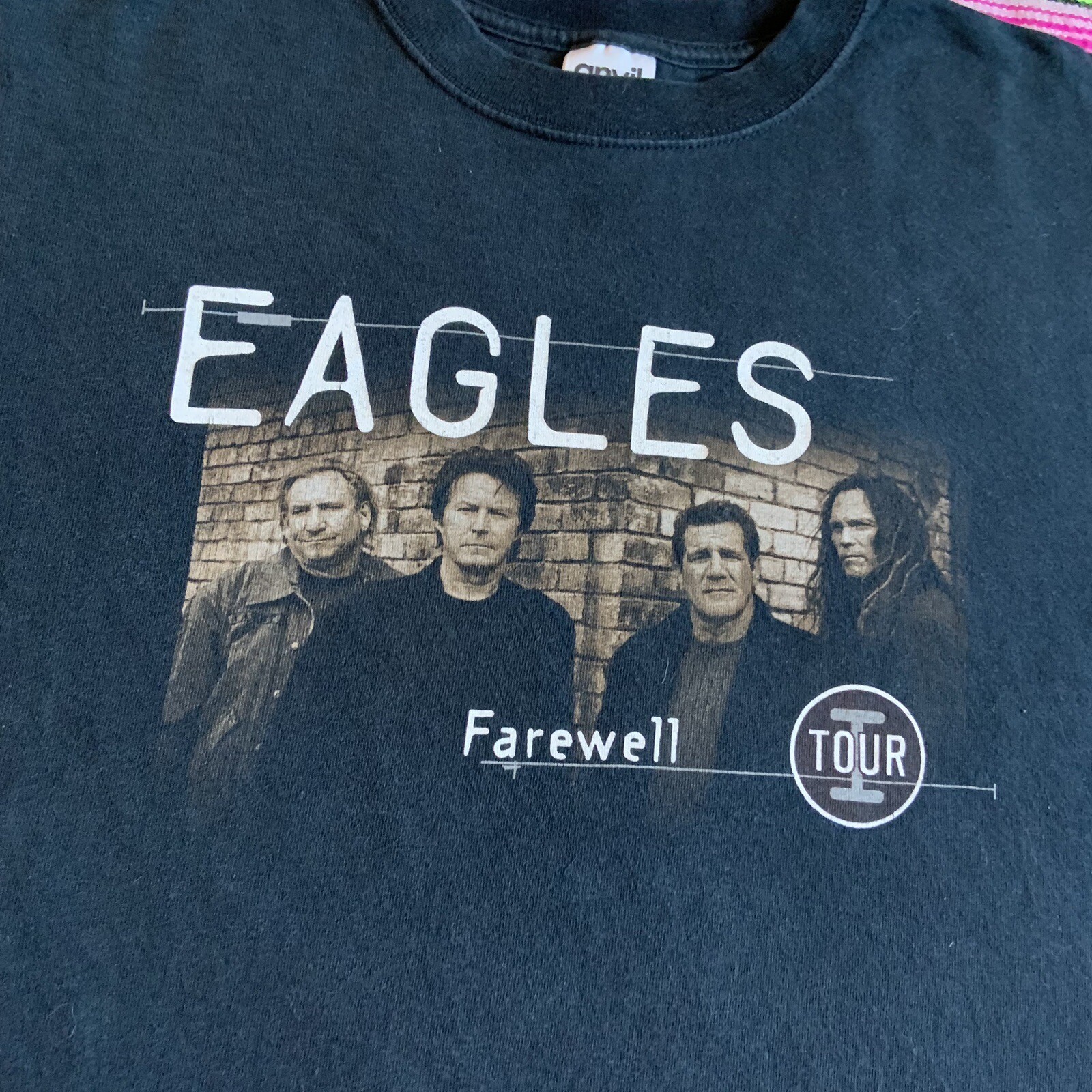 Vintage 2004 Eagles Farewell Tour T Shirt Black Size … - Gem