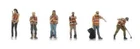 HO Scale People - 5870090 - Park maintenance in action
