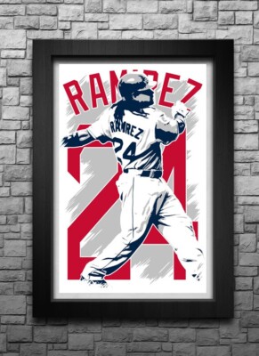 MANNY RAMIREZ art print/poster BOSTON RED SOX FREE S&H! JERSEY B2G2