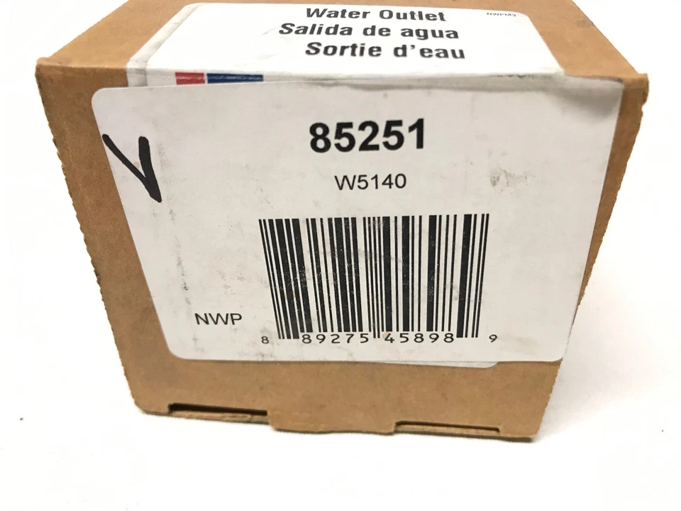 Carcasa termostato salida agua refrigerante motor 85251 para Cadillac, Saab, Saturn Foto 4 de 4