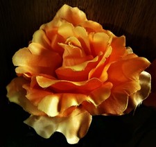 EUC Artificial Orange Roses - 6 Loose Stems with 8 Blooms - 8"  16.50" to 17"T