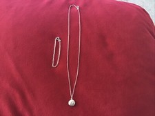 Sterling Silver 925 - Childs Bracelet Chain With Locket Set - NEW