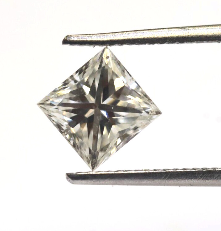 GIA loose certified 1.06ct VS2 H princess square cut brilliant diamond Natural