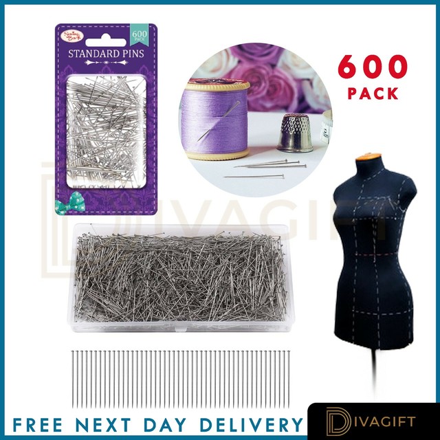 100 x Dressmaker Pins Tailor Straight Pins Sewing Craft Hobbies Dress
