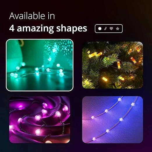 Twinkly LED Lights Candies App-Controlled Candle-Shaped Light String - Image 2 of 4