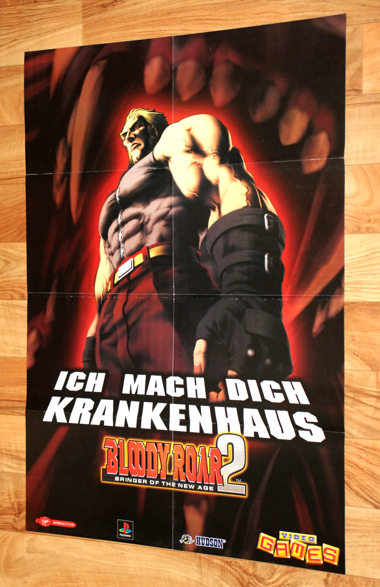 Bloody Roar 2 Bringer of the New Age PlayStation PS1 Vintage Very