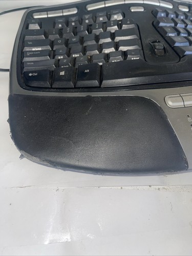 Microsoft Natural Ergonomic Keyboard 4000 v1.0 Tested Letters Faded Has Wear Pic - Picture 8 of 10