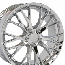 19x8.5 Chrome 58982 Wheels Set 5x120.65 Fit Camaro Firebird Flow Formed C7 Z06