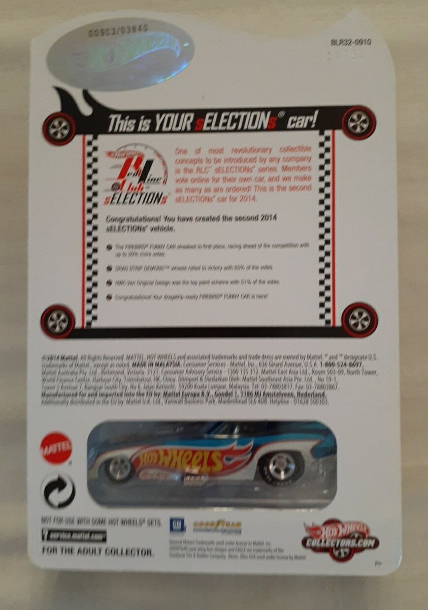 ホットウィール RLC 77PONTIAC FIREBIRD FUNNY CAR Hot Wheels RLC 2014 Selections '77 Pontiac Firebird Funny