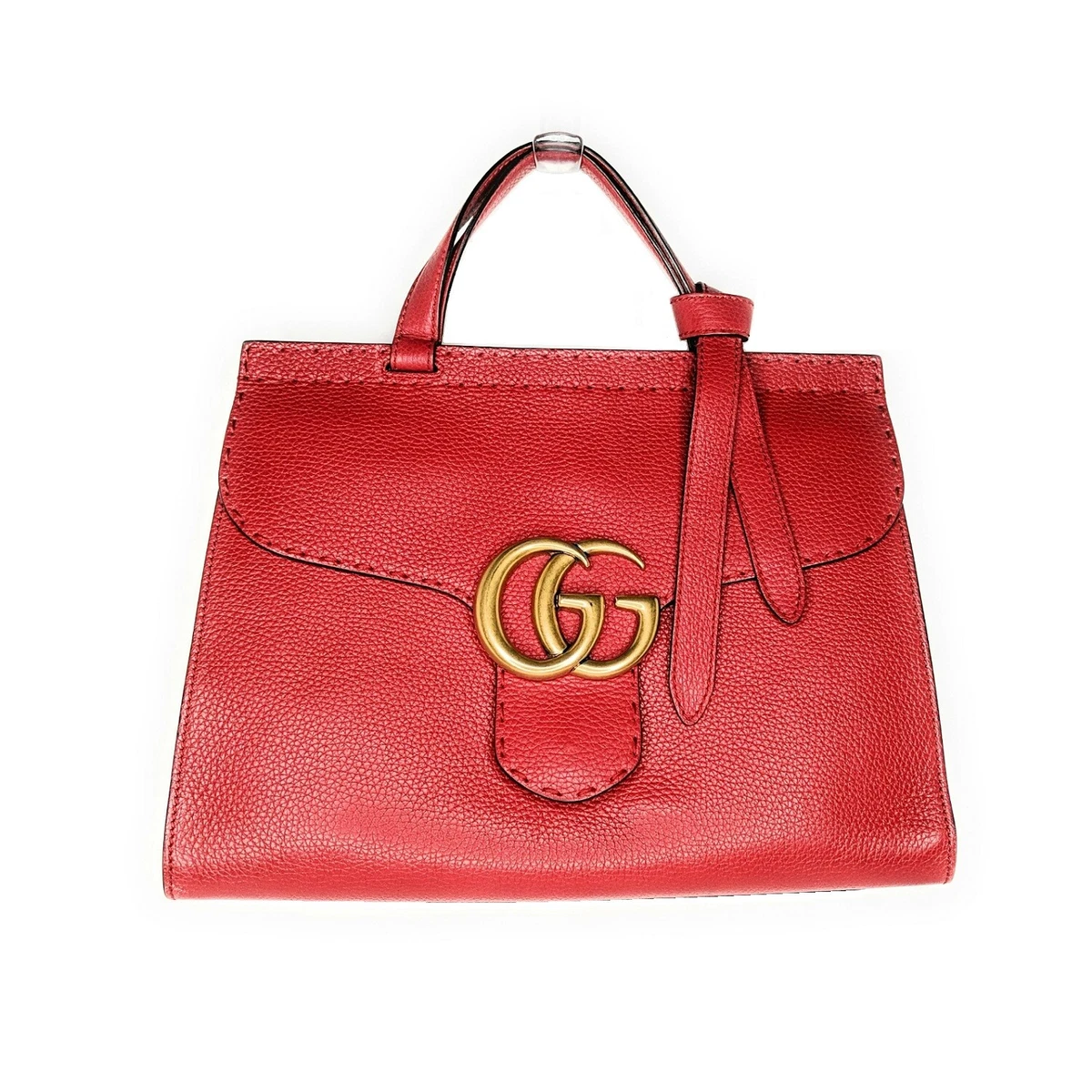 Gucci GG Marmont Mini Top Handle Leather Bag