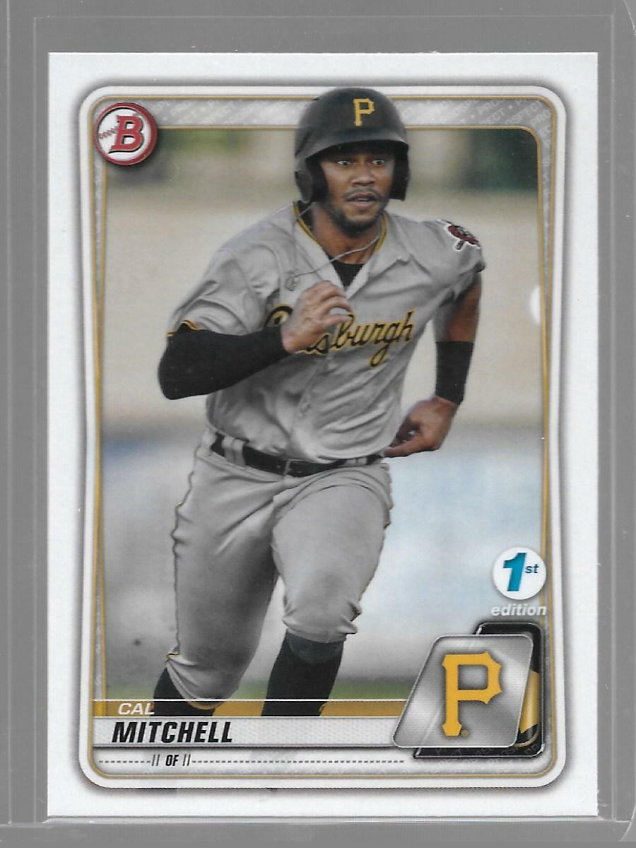2020 Bowman 1st Edition Cal Mitchell #BFE-43 Pittsburgh Pirates