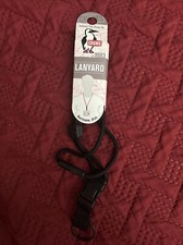 New Chums Breakaway Nylon Lanyard Keys ID Badge Detachable Black