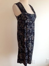 Ann Taylor LOFT Petite Sleeveless Dress Navy, Blue & Tan Size SP