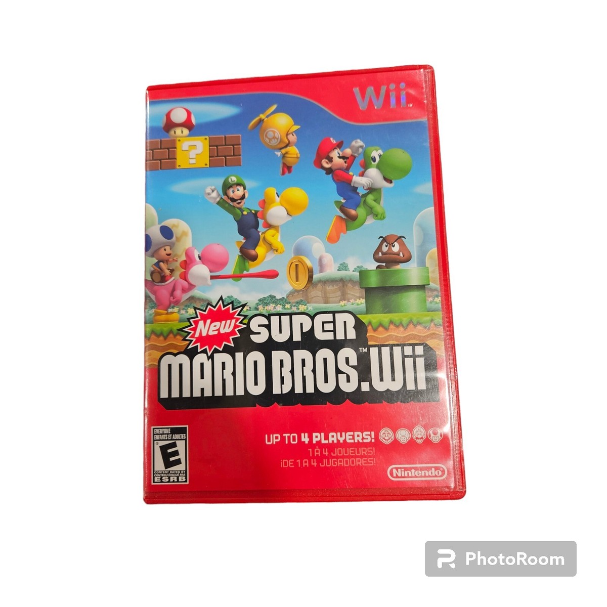 New Super Mario Bros. Wii (Nintendo Wii, 2009) Game, Case and