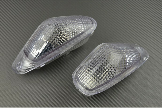 Clignotants avant LED transparents pour rénovation carénage Kawasaki ZZR600 de 1994 à 2003