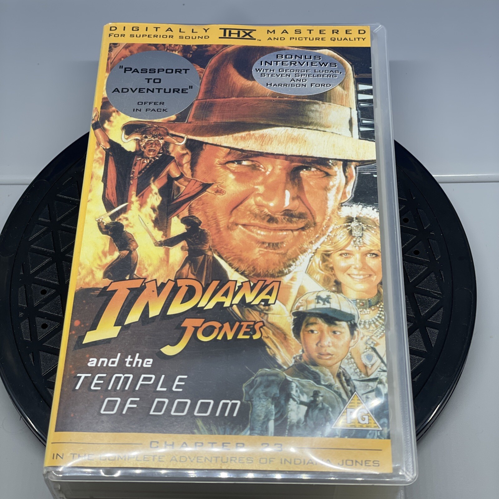Indiana Jones And The Temple Of Doom (VHS, 2000) With Passport To Adventure Rare