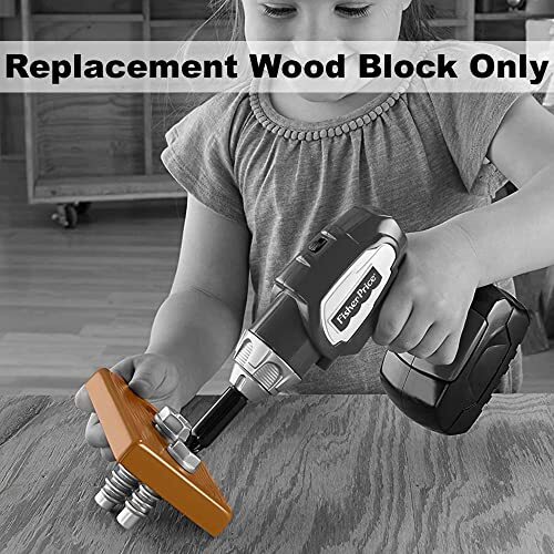 Replacement Wood Block for Fisher-Price Drillin' Action Tool Set - DVH16 - Picture 5 of 5