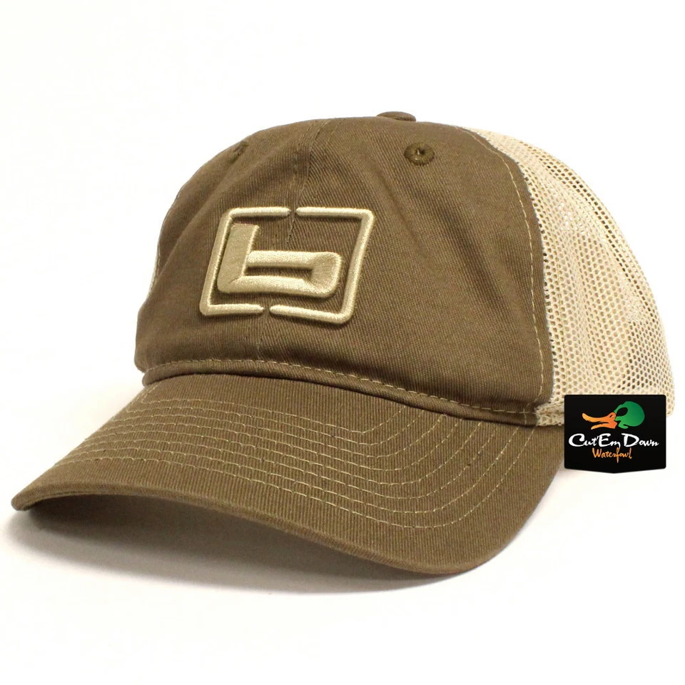 NEW BANDED GEAR CHINO TWILL MESH BACK TRUCKER CAP HAT OLIVE W/ LOGO ADJUSTABLE - Image 2 of 3