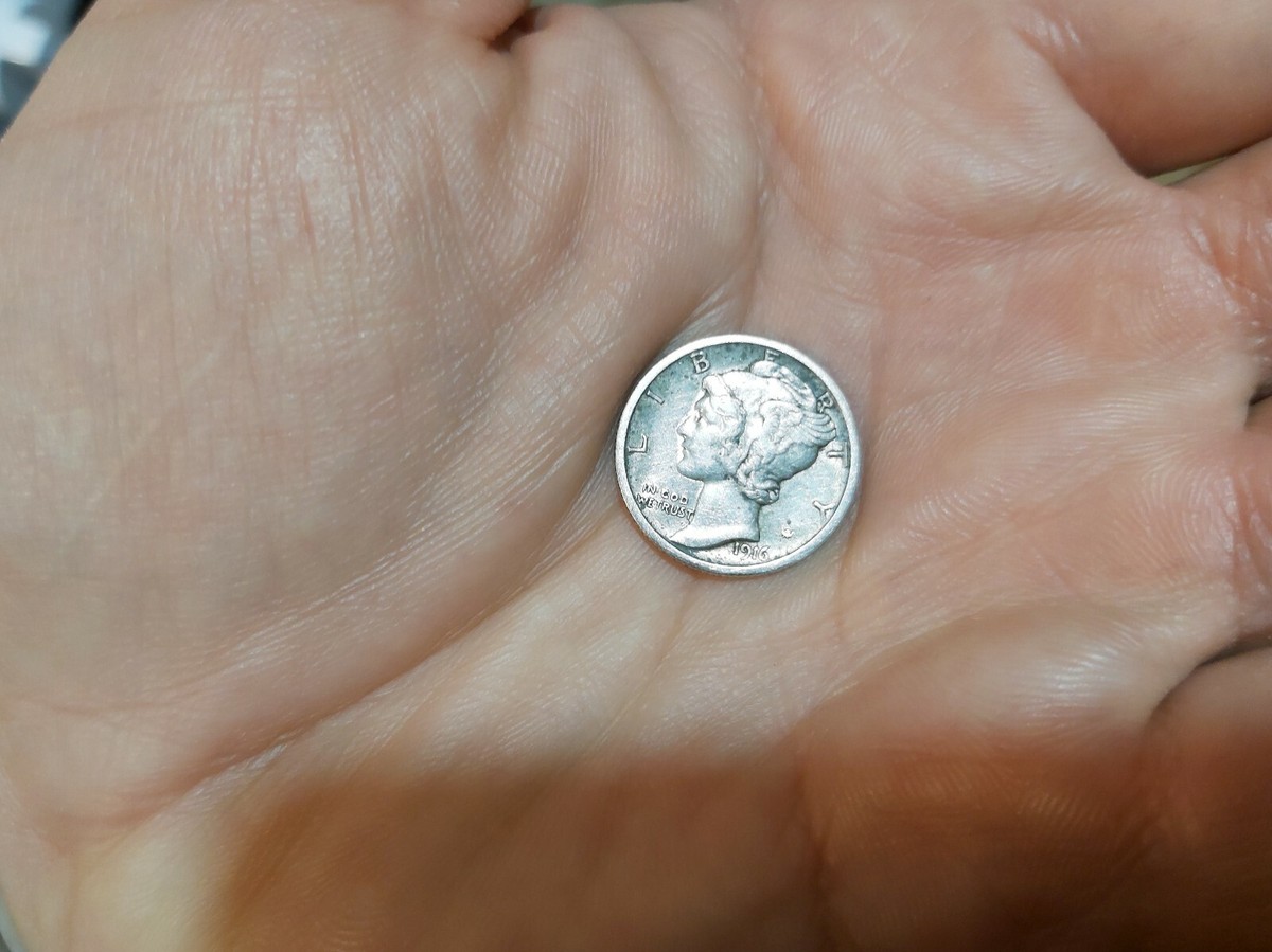 Old American silver coin, ONE DIME 1916-S, Super | eBay