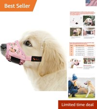 Comfortable  Secure Dog Muzzle - Breathable Design for Small to Large Dogs