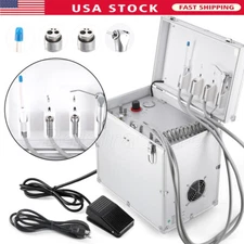 Portable Dental Unit with Air Compressor Motor 3 Way-Springe Handpiece Pipe