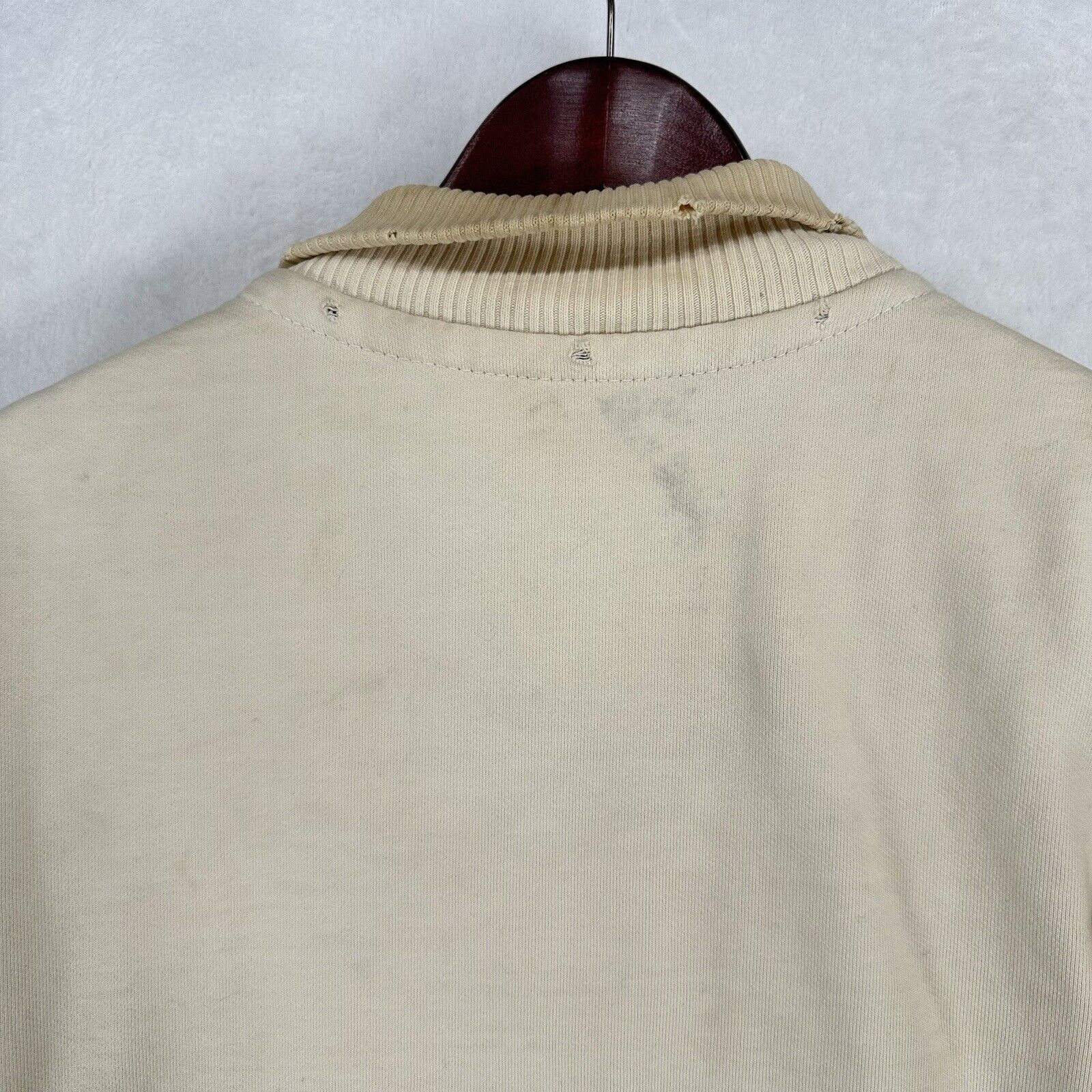 Vintage American Eagle Sweater Men XS Ivory Knit … - image 12