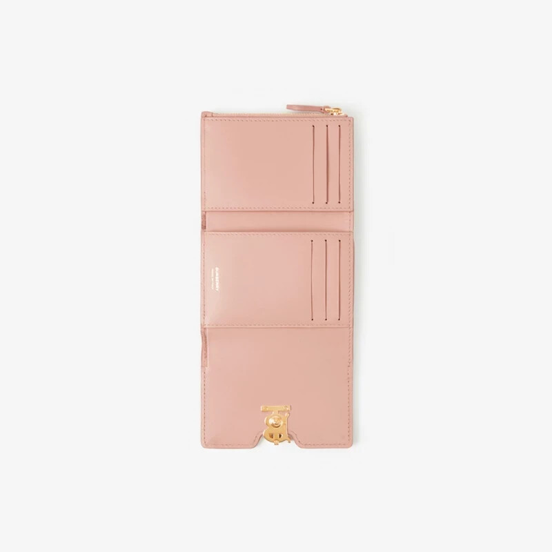 折りたたみ財布 BURBERRY TB FOLDING WALLET Burberry Grainy Leather TB Folding Wallet | eBay