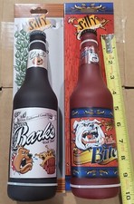 LOT of 2 Tuffy Silly Squeakers Beer Squeaky F...
