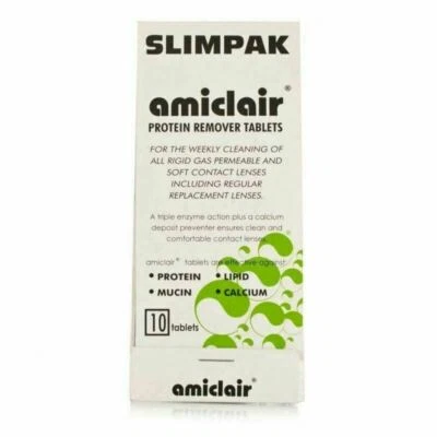 Amiclair Weekly Enzymatic Protein Remover Contact Lens Cleaning 10 Pack