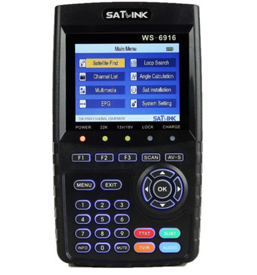 Satlink WS-6916 Satellite Signal LCD HD DVB-S+S2 Meter Finder MPEG-2/MPEG-4 8PSK