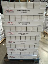 Body Paint Clear Overspray Plastic Masking Sheeting 16ft x 350ft Pallet 84Roll