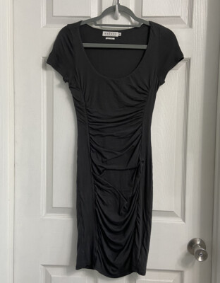 Velvet by Graham & Spencer Bodycon Dress XS Petite Gray Cap Sleeve | eBay