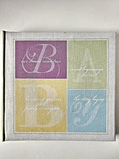 Photo Album Holds 160 Photos Slip in 4x6 Size, Light Multi-Color Fabric, New