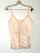 Vintage Nylon, Classic 1970's Camisole, Silky Lace Trim, Excellent, Unused
