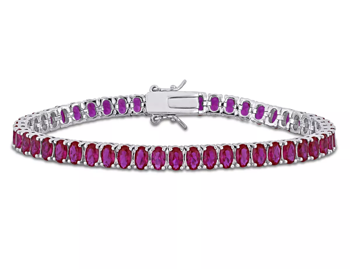 Lab created ruby bracelet sale