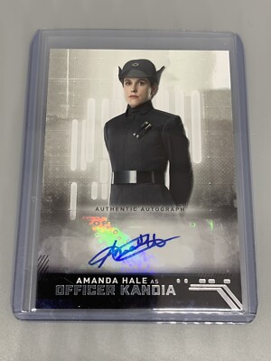 Amanda Hale 2019 Topps Star Wars Rise Of Skywalker Auto As Officer Kandia