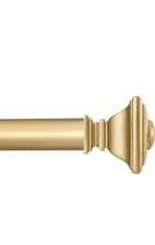 28in - 48in Gold Curtain Rod 1" Diameter - Briofox 