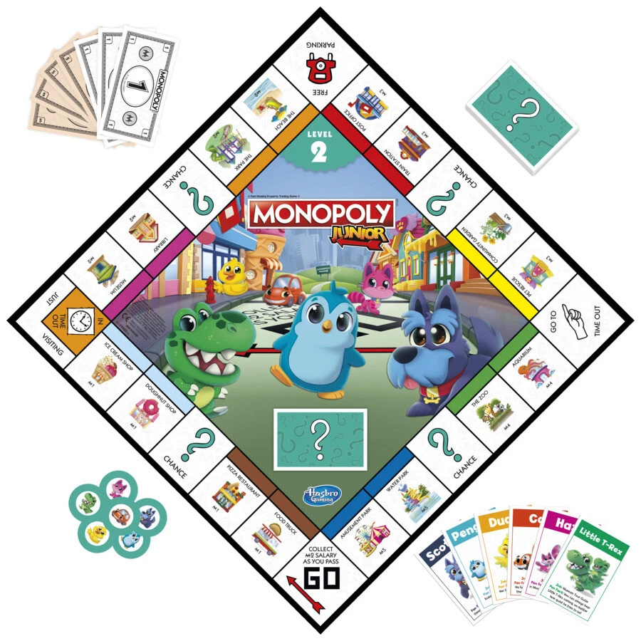 Monopoly Junior 2 Board Games In 1 Family Game Ages 4+ - Image 3 of 4
