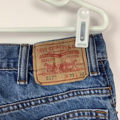 Levi's Levi Strauss 517 Bootcut Jeans Mens 33 x 32 Act 32 x 31.5