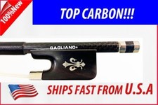Gagliano 1 Star Braided Carbon Fiber Viola Bow 4/4 ---Fleur-de-lys CVN320