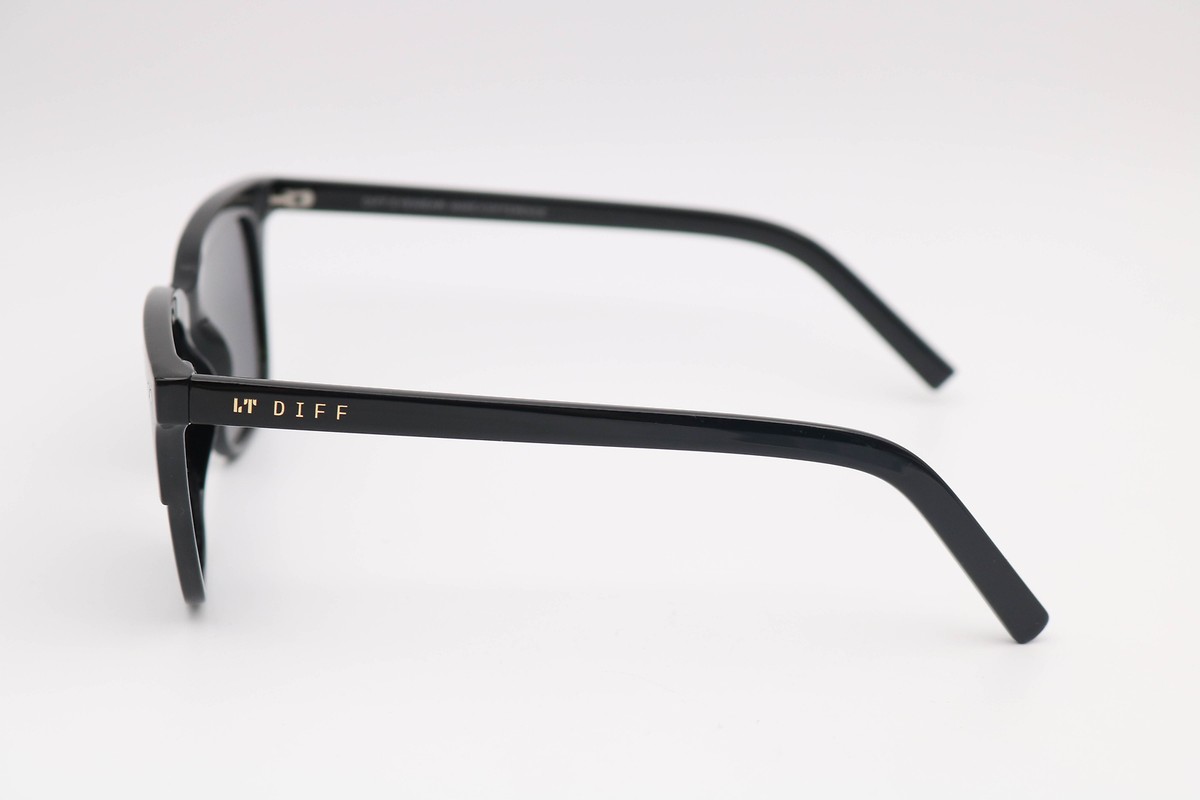 DIFF EYEWEAR Billie Polarized Sunglasses 53mm Black Grey DIFF Eyeware - Billie Fiery Tortoise Grey Polarized  main image 2