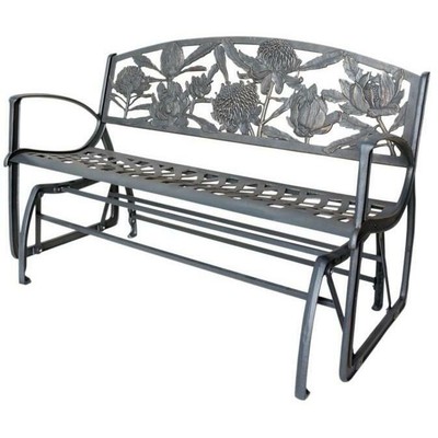Maintenance Free Cast Iron Garden Glider Bench Waratah Ebay