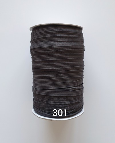 7mm Gummilitze Farbiges Gummiband Wäschegummi Flach gestrickt 20 Farben 2-5-10m - Bild 20 von 21